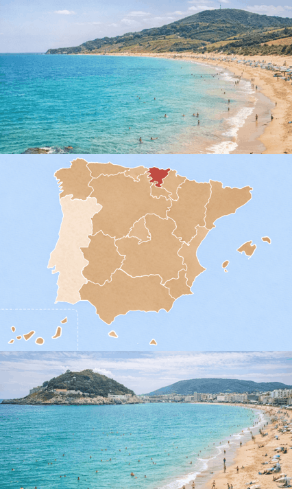 Baskenland Spanien Urlaub Meer